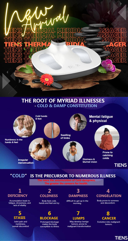 TIENS Thermal Meridian Massager (TS-THZ01) – Foot Relaxation & Blood Circulation with PEMF